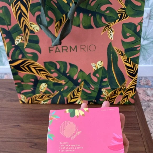 Farm Rio Portable Speaker, Brand New